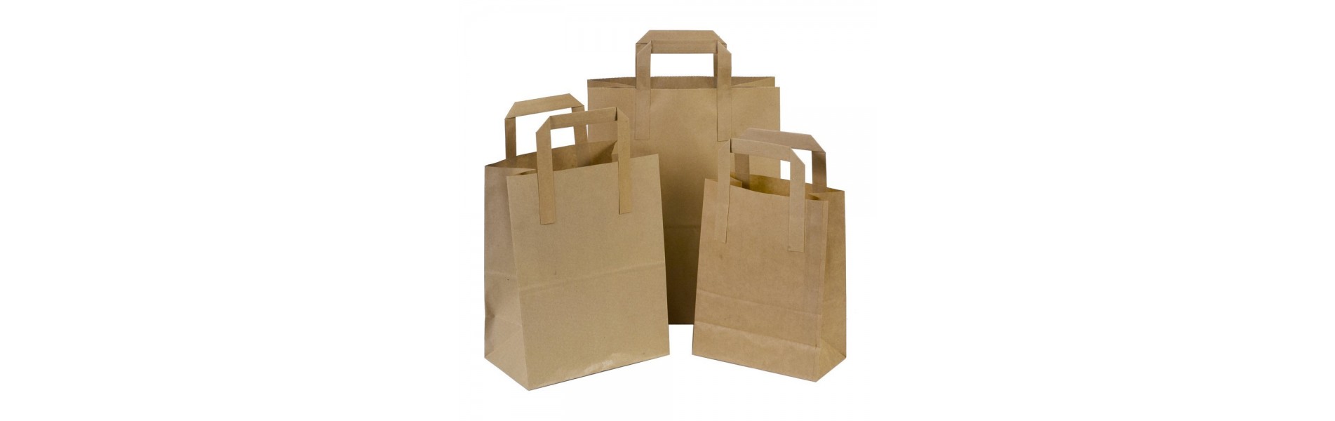 Paper Flat Handle Carry Bags
