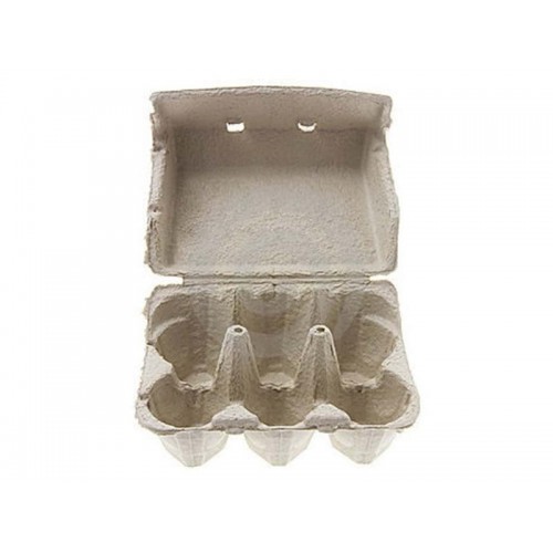 Egg Cartons Plain Grey 1/2 Dozen Carton 280/Pack