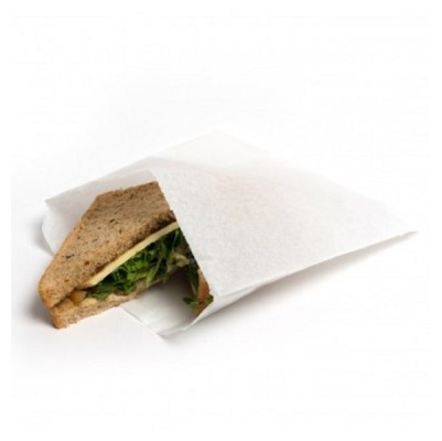 Paper Bag - Greaseproof Flat White #1 140x180mm 1000/Pk