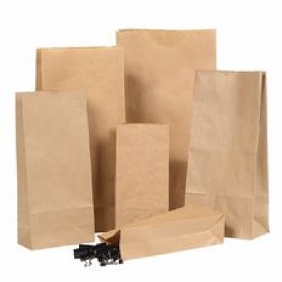Paper Bag - SOS #1 Heavy Duty 125x70x270mm  500/Pk