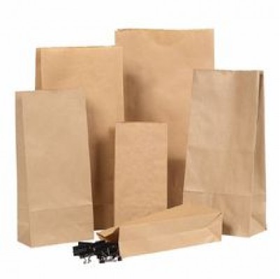 Paper Bag - SOS #1 Block Bottom 125x70x270mm  500/Pk