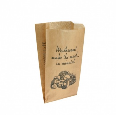 Paper Bag - Printed Mushroom 170x80x295mm  500/Pk