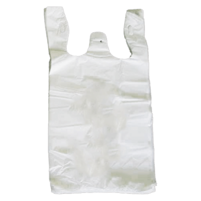 Bin Liner - Large White Bag with Handles 500/Pk 2000/Carton