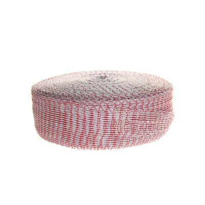 Butchers Meat Netting Red/White 150mm Tube 100m/Roll Butchers Meat Netting Red/White 150mm Tube 100m/Roll