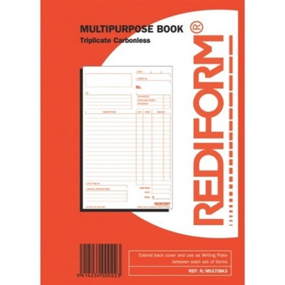 Docket Book ( Multi Purpose Triplicate 8x5 )  5/Pack
