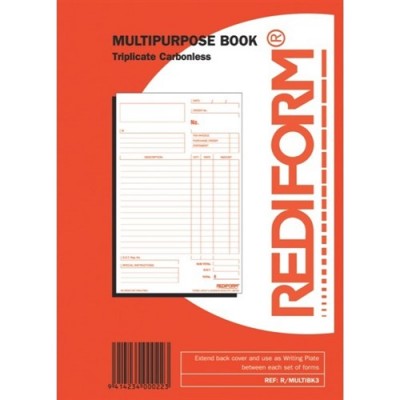 Docket Book ( Multi Purpose Triplicate 8x5 )  5/Pack