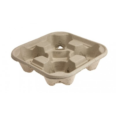 Pulp Tray 4 Cup Carrier 300/Carton