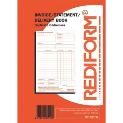 Docket Book ( Inv/Stat/Delivery Duplicate 8x5 ) 5/Pack