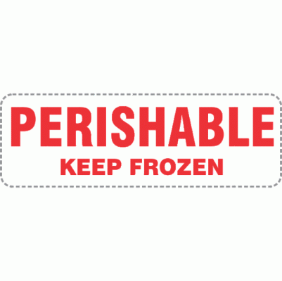 Label - Perishable Red/White 250/Box