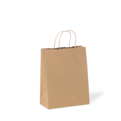 Carry Bag - Paper Twist Handle Med 320x280x150mm 200/Ctn