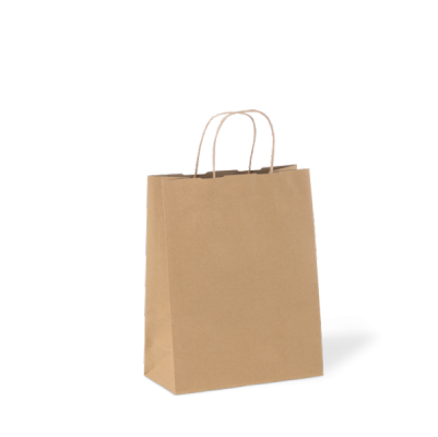 Carry Bag Paper Twist Handle Med 310x280x170mm 25/PK 150/CTN