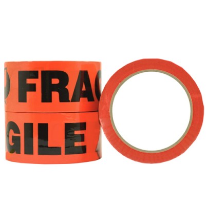 Tape Printed (FRAGILE Orange/Black) 48mmx100m 3/Pack 36/Ctn