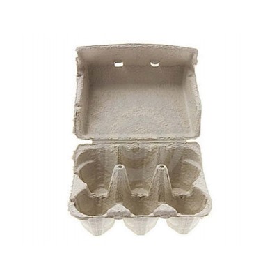 Egg Cartons - Plain Grey 1/2 Dozen ( 1/2 Carton 140/Ctn )