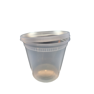 HS Round Clear Pottle & Lid Set 24oz/750ml 240/Carton