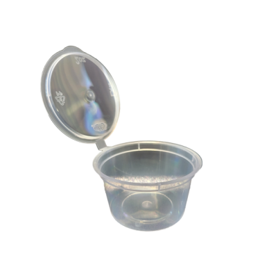 HS Sauce Container with Hinged Lid 60ml 2oz 1000/Carton