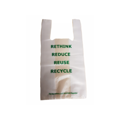 Singlet Bag - Medium 75um Ptd Red/Reuse/Recyc 250/Pk 500/Ctn